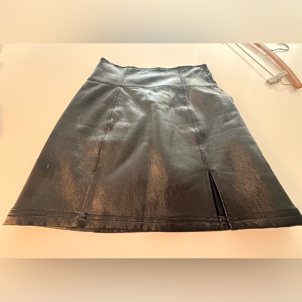 Free People Black mini skirt